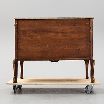 A late Gustavian style chest of drawers, from around the year 1900.