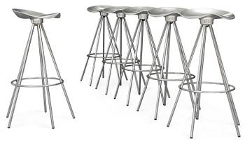 796. A set of six Pepe Cortés barstools "Jamaica" by Amat.