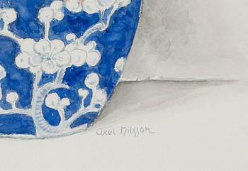 AXEL NILSSON, akvarell, signerad.