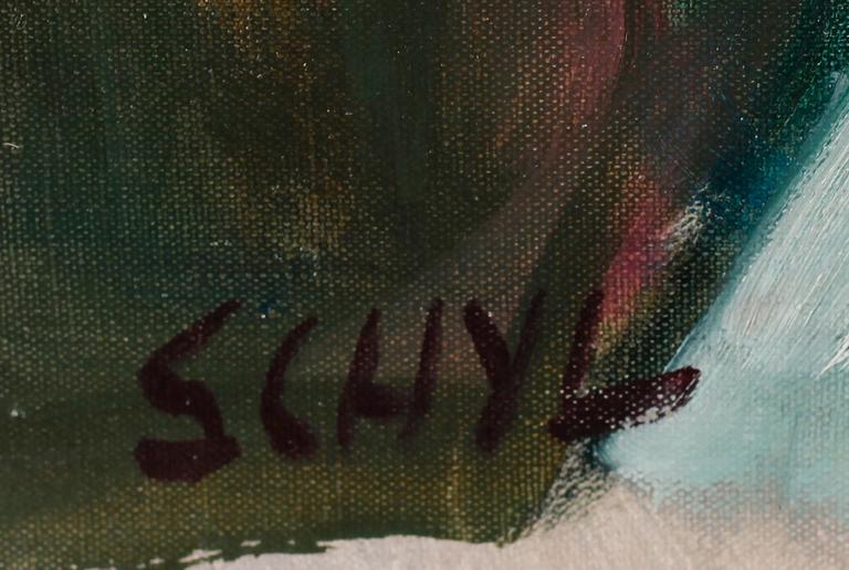 JULES SCHYL, olja på duk, sign.