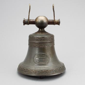 VÄLLINGKLOCKA, malm, Stockholm, 1843.