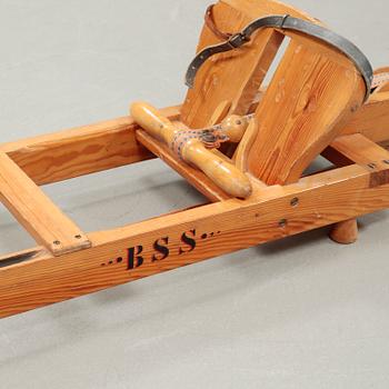 A mid 20th century pine rower.