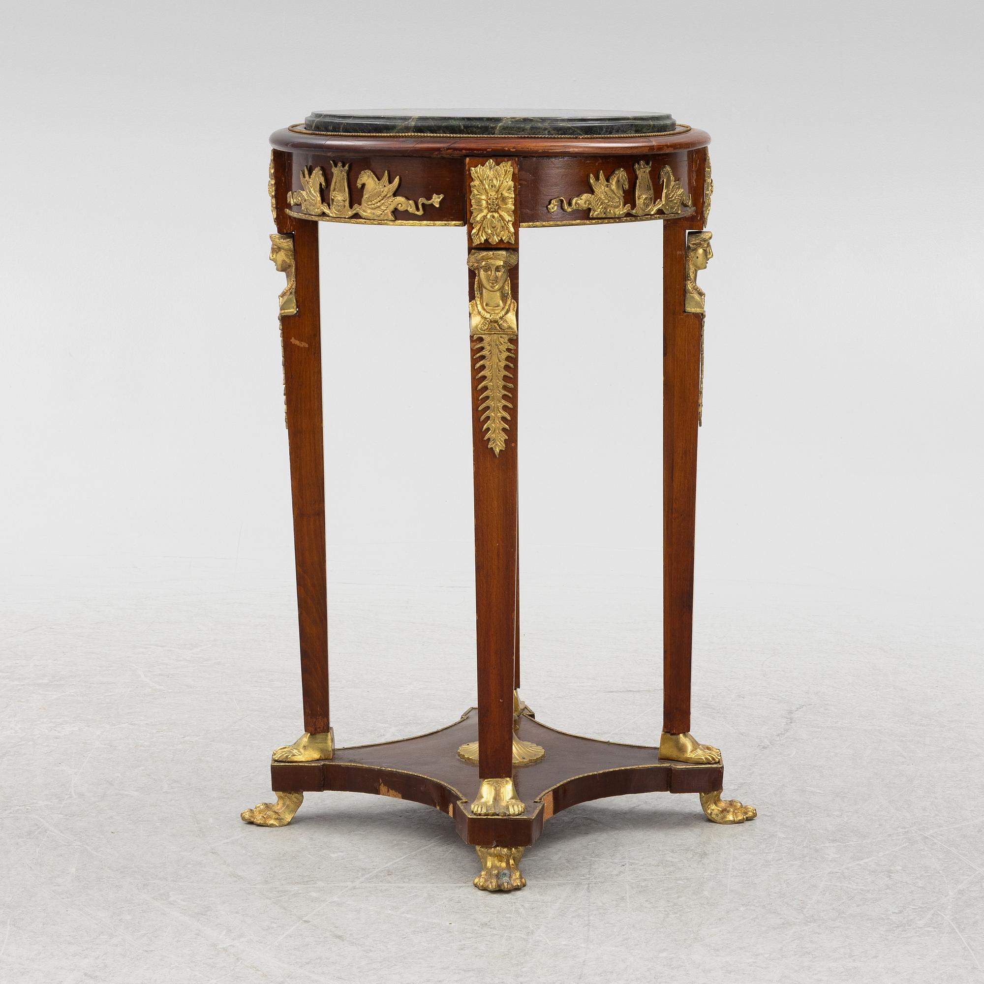 Side table, Empire style, late 19th century.