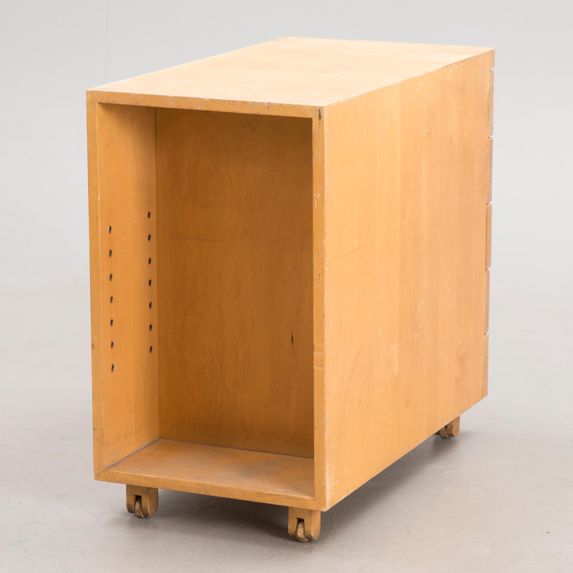 A mid 20th century 'B96' drawer unit for Artek, Finland.