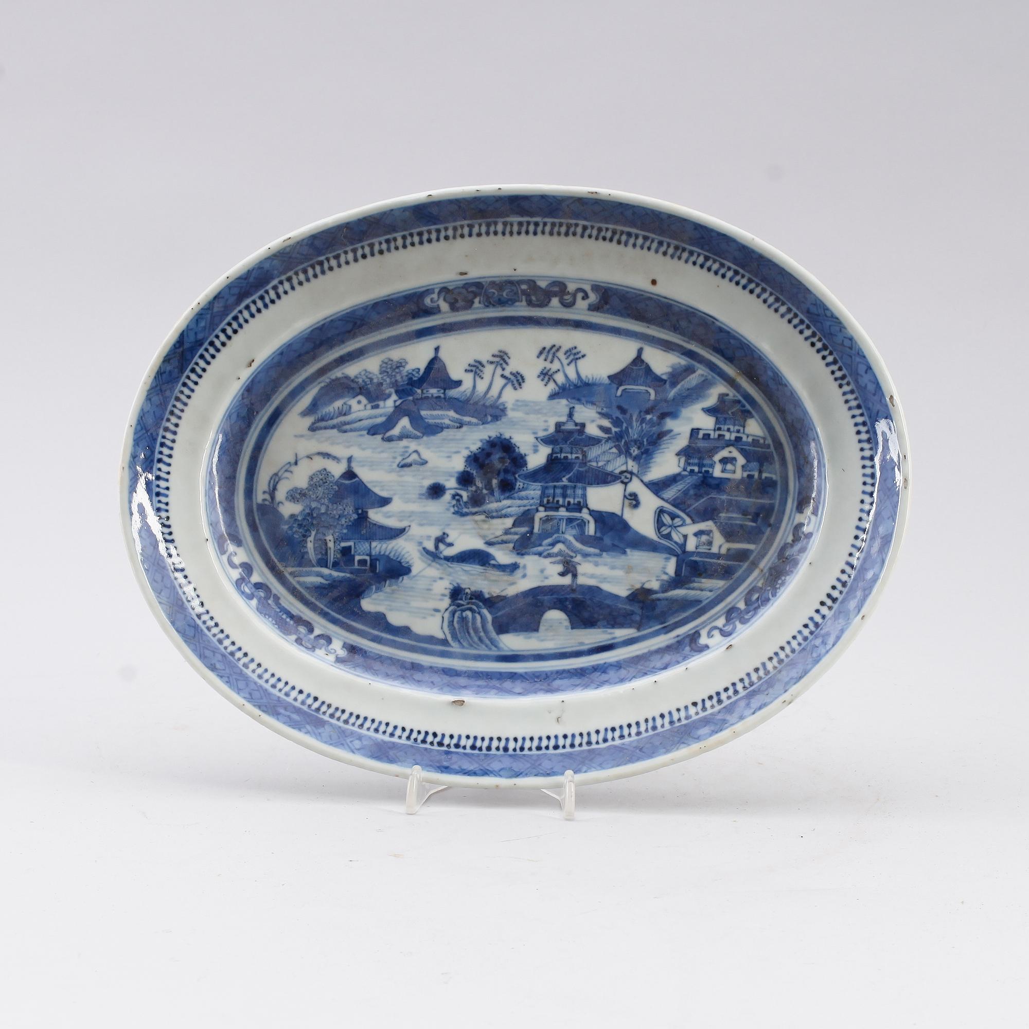 STEKFAT, kompaniporslin, Kina, 1700-/1800-tal.