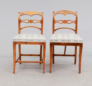 STOLAR, 2 st, biedermeier, 1800-talets mitt.