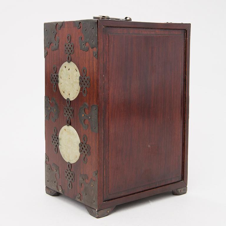 A Chinese jewellery box from the mid 20th Century.