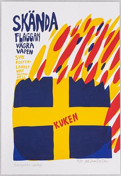 Carl Johan De Geer, "Skända flaggan - Vägra vapen".