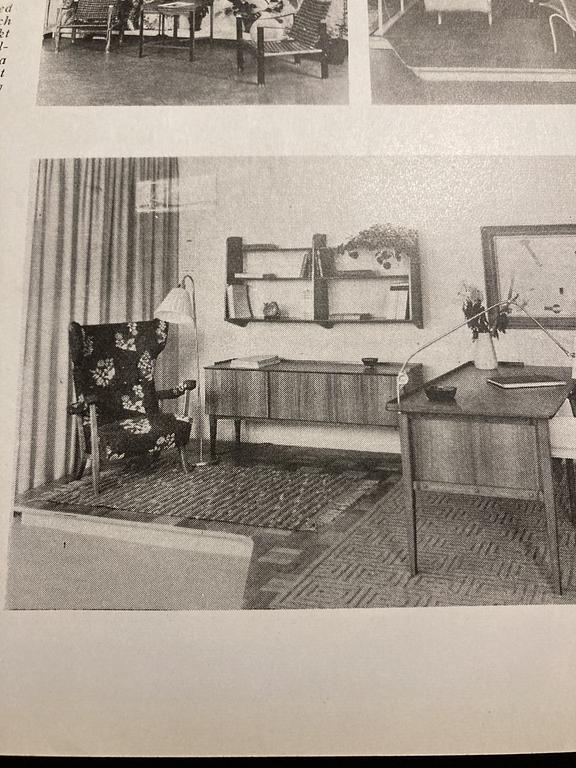 Sten Blomberg, soffa och fåtölj, Meeths, Swedish Modern, Göteborg 1940-tal.