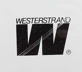 INDUSTRIKLOCKA, metall och plast, Westerstrand, 1900-talets andra hälft.