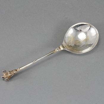 SKED, silver, Olof Grubb, Hudiksvall, 1790-1817. Vikt 29 gram.