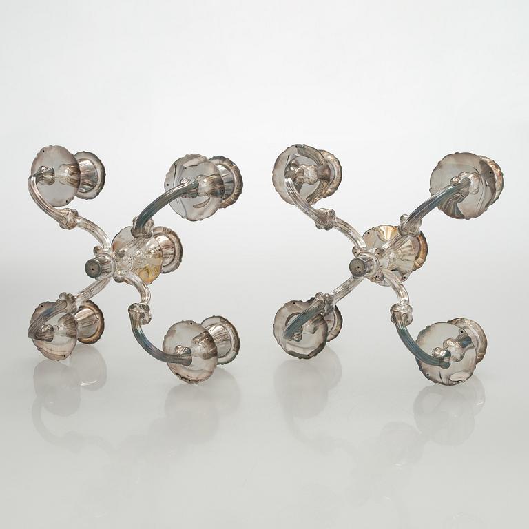 A pair of silver baroque style candelabra, Kultakeskus, Hämeenlinna 2007-2008.