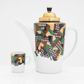 Heikki Orvola, servisdelar, 23 st, fältspatporslin,"Festivo", Arabia/Rörstrand 1980 -tal.