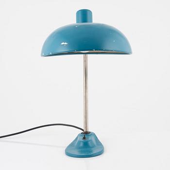 Marianne Brandt, bordslampa, Kandem, 1930-tal (blå).