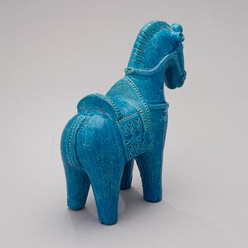 A ceramic Cat from the Rimini blu series by Bitossi, Italy 1960s.