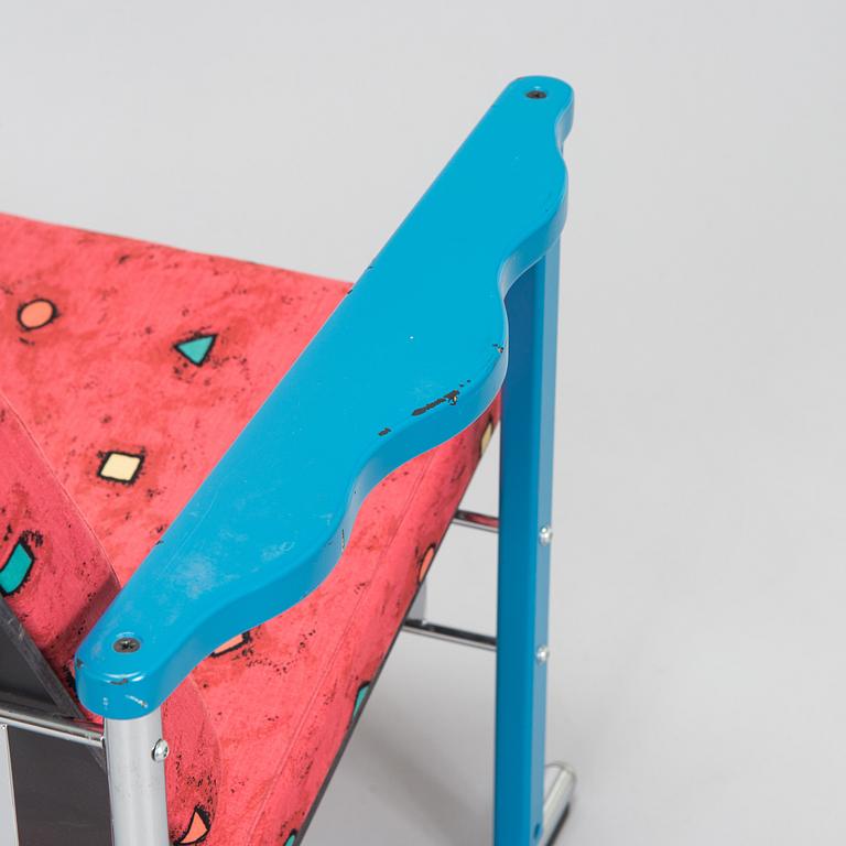 Yrjö Kukkapuro, A 1980s  'Experiment' open armchair for Avarte, Finland.