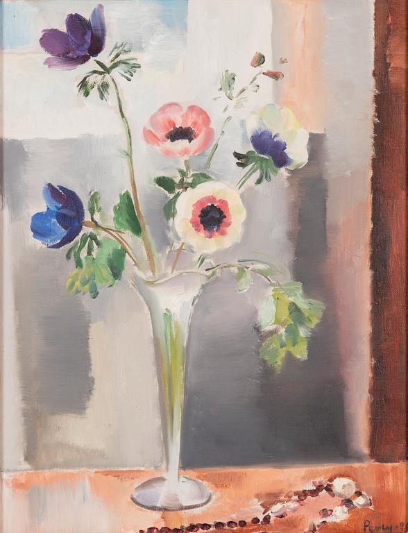 Arthur Percy, Anemones in a Vase.