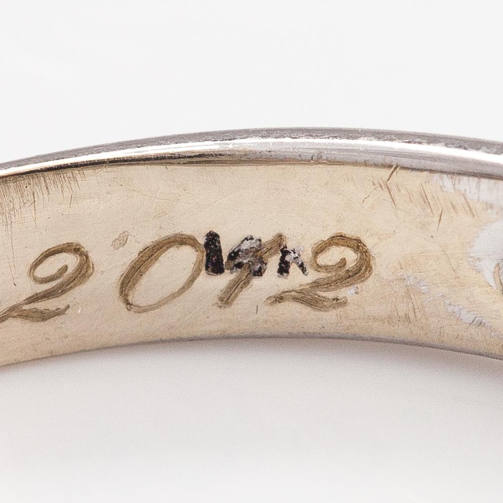 Ring, 14K vitguld, diamanter ca 1.10 ct tot.