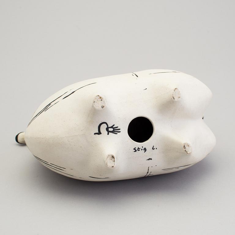 STIG LINDBERG, skulptur av stengods, Gustavsberg i produktion 1950/60-tal.
