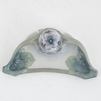 An Art Nouveau porcelain inkwell, Rörstrand, Sweden, early 20th century.