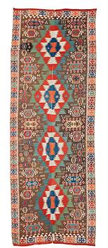 964. ANTIQUE ANATOLIAN KILIM. 478 x 176 cm.