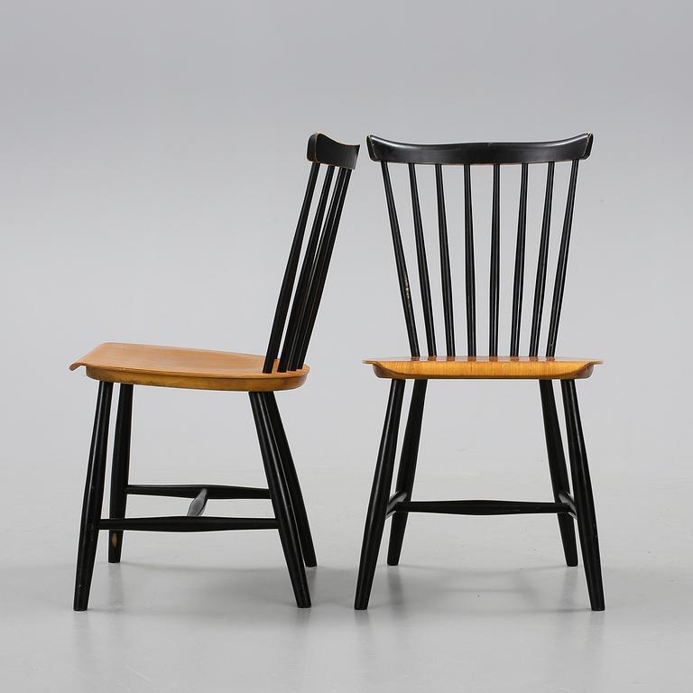 PINNSTOLAR, 2 st, Nässjö Stolfabrik, 1950/60-tal.