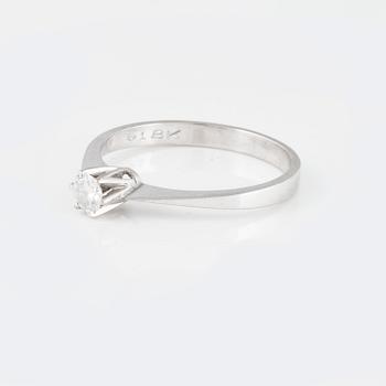 RING, med briljantslipad diamant 0.19 ct, importstämplad.