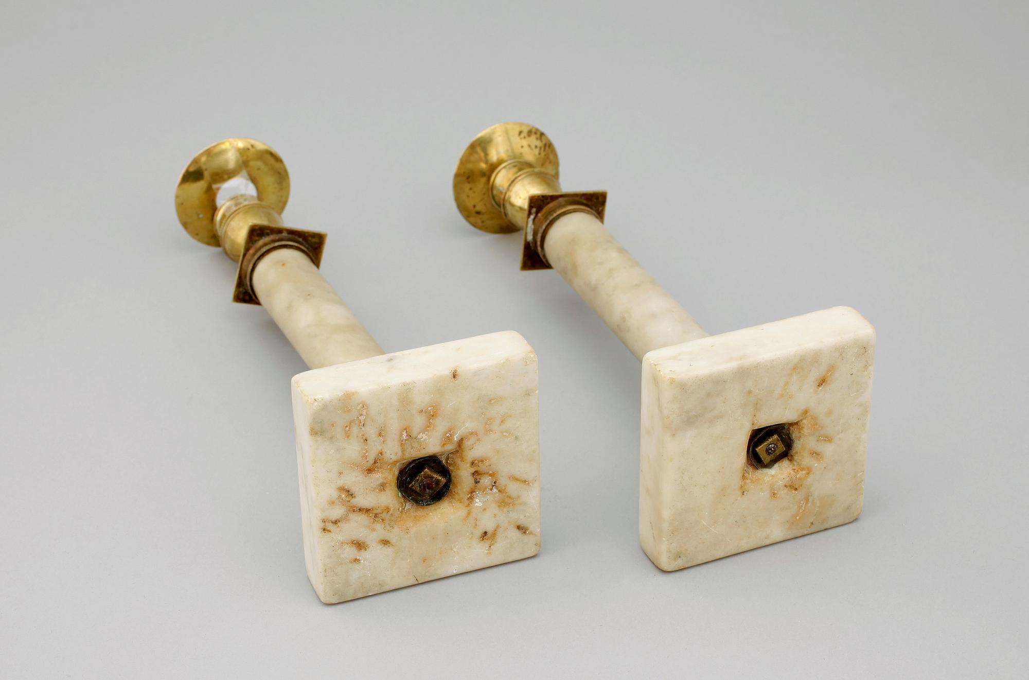 LJUSSTAKAR, ett par, sengustavianska, 1800-talets början.