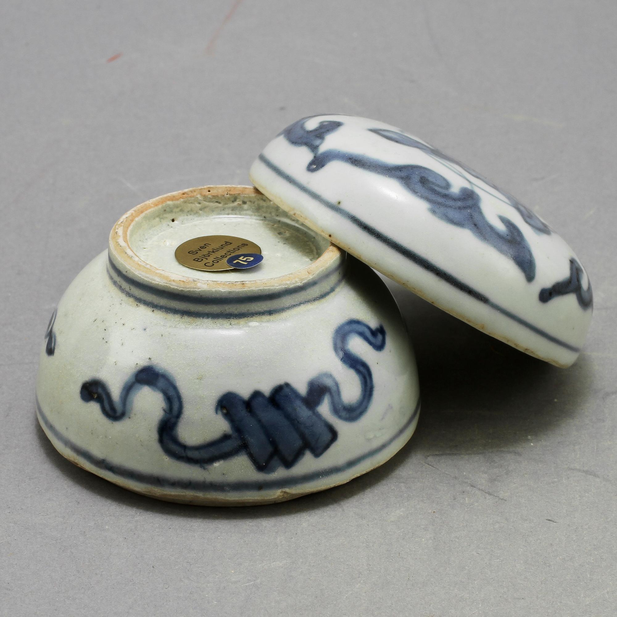 PARTI PORSLIN, 3 delar, Kina, 1700/1800-tal.