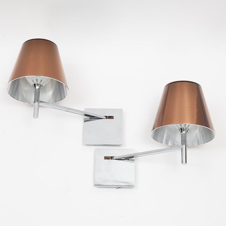 Philippe Starck, a pair of 'Ktribe' wall lights, Flos, Italy.