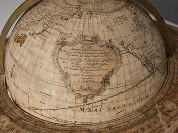 A pair of terrestrial and celestial library globes by A. Åkerman (manufacturer of globes in Uppsala 1759-78), 1759.