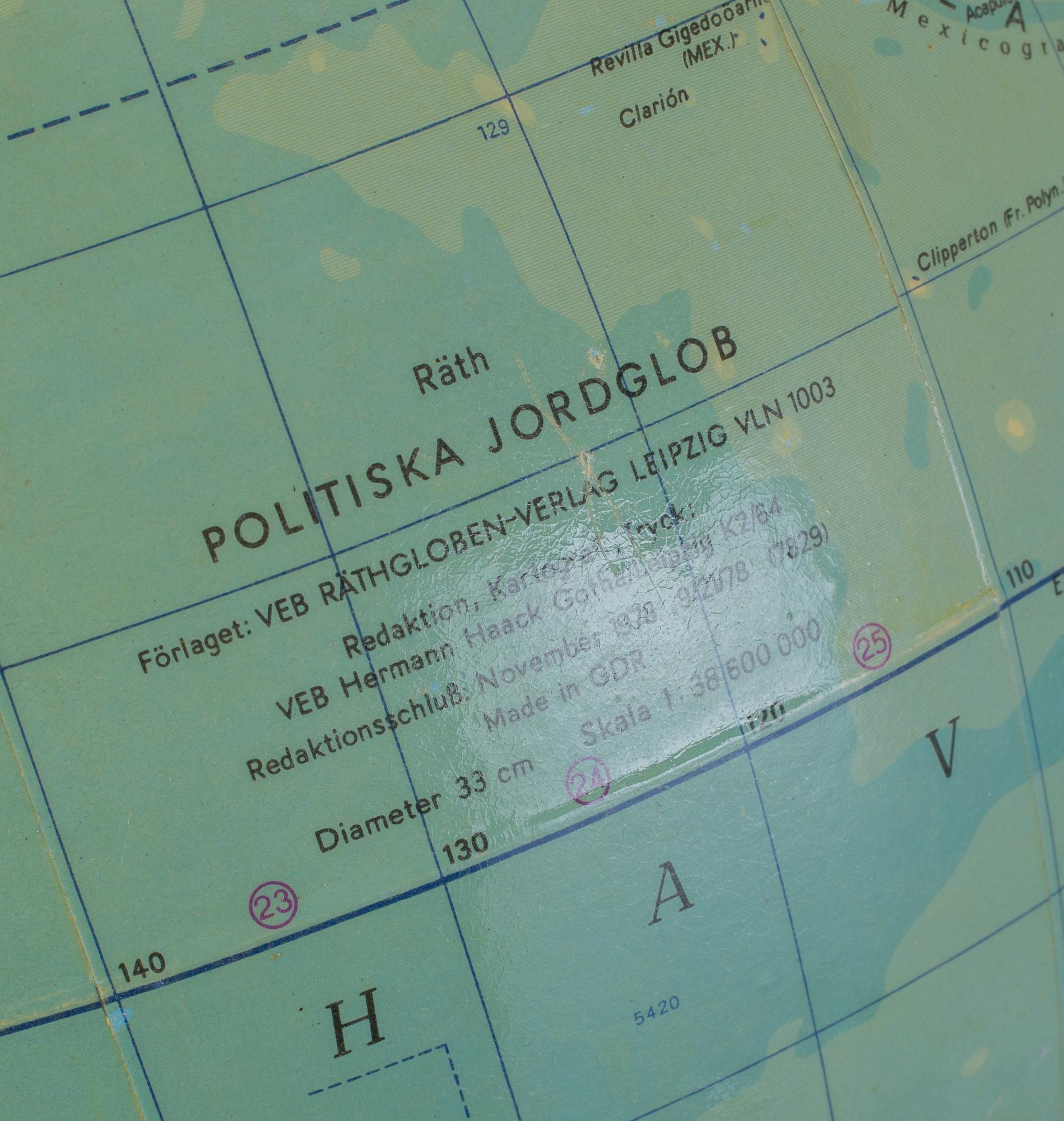 JORDGLOB, 1900-talets sista kvartal.