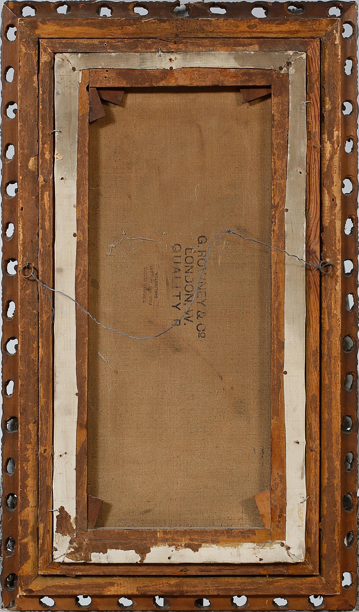 OKÄND KONSTNÄR, olja på duk, signerad A H Nicholson, daterad 1903.