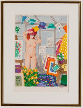 Lennart Jirlow, lithograph in colours, signed 17/275.