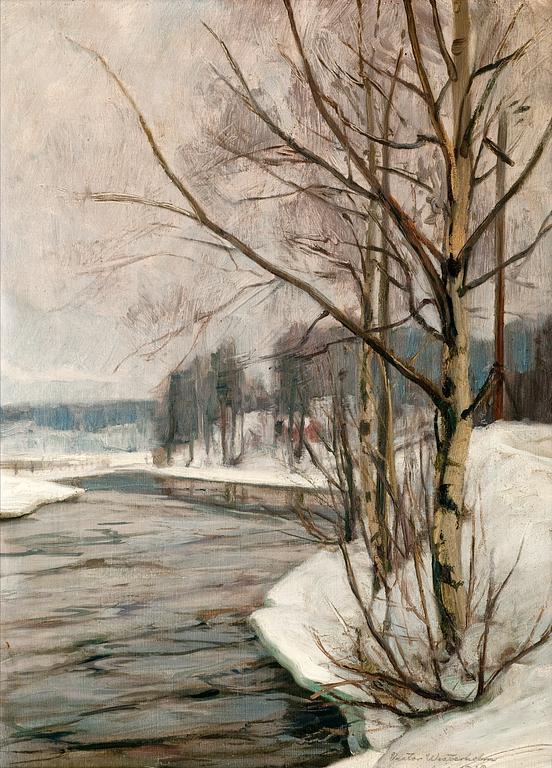 Victor Westerholm, BIRCHES IN EARLY SPRING.