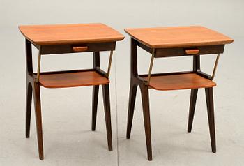 SÄNGBORD, ett par, 1950/60-tal.