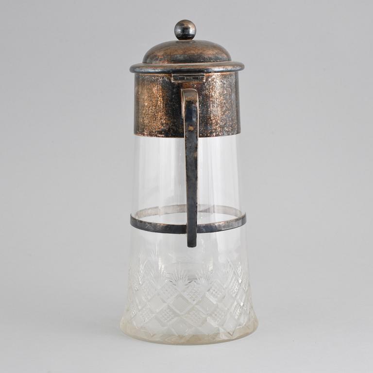 KANNA, glas och nysilver, Würtembergische Metallwaren Fabrik (WMF), 1900-talets första hälft.