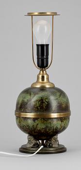 BORDSLAMPA. Art deco, 1900-talets första hälft.