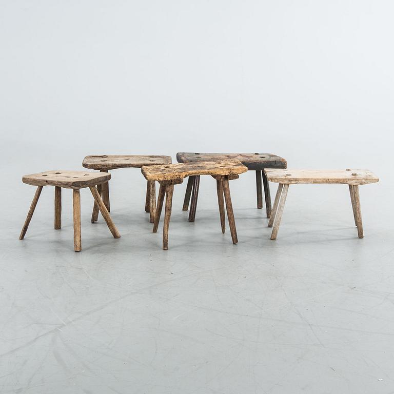 PALLAR, 5 st, allmoge, 1800/1900-tal.