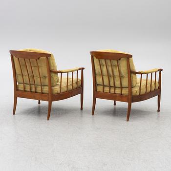 Kerstin Hörlin-Holmquist, A pair of "Skrindan" armchairs, mid-20th century.