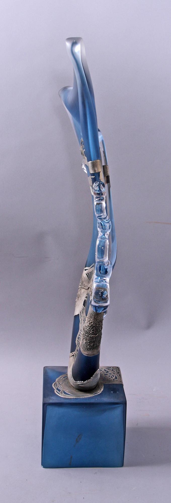 SKULPTUR, glas, Tamaian, Ion Art, Transylvanien, sign.