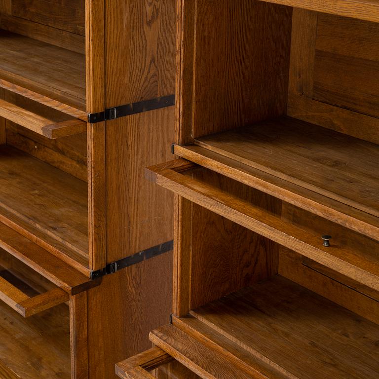 Two Swedish mid 20th century archive cupboards from Åtvidabergs snickerifabrik.