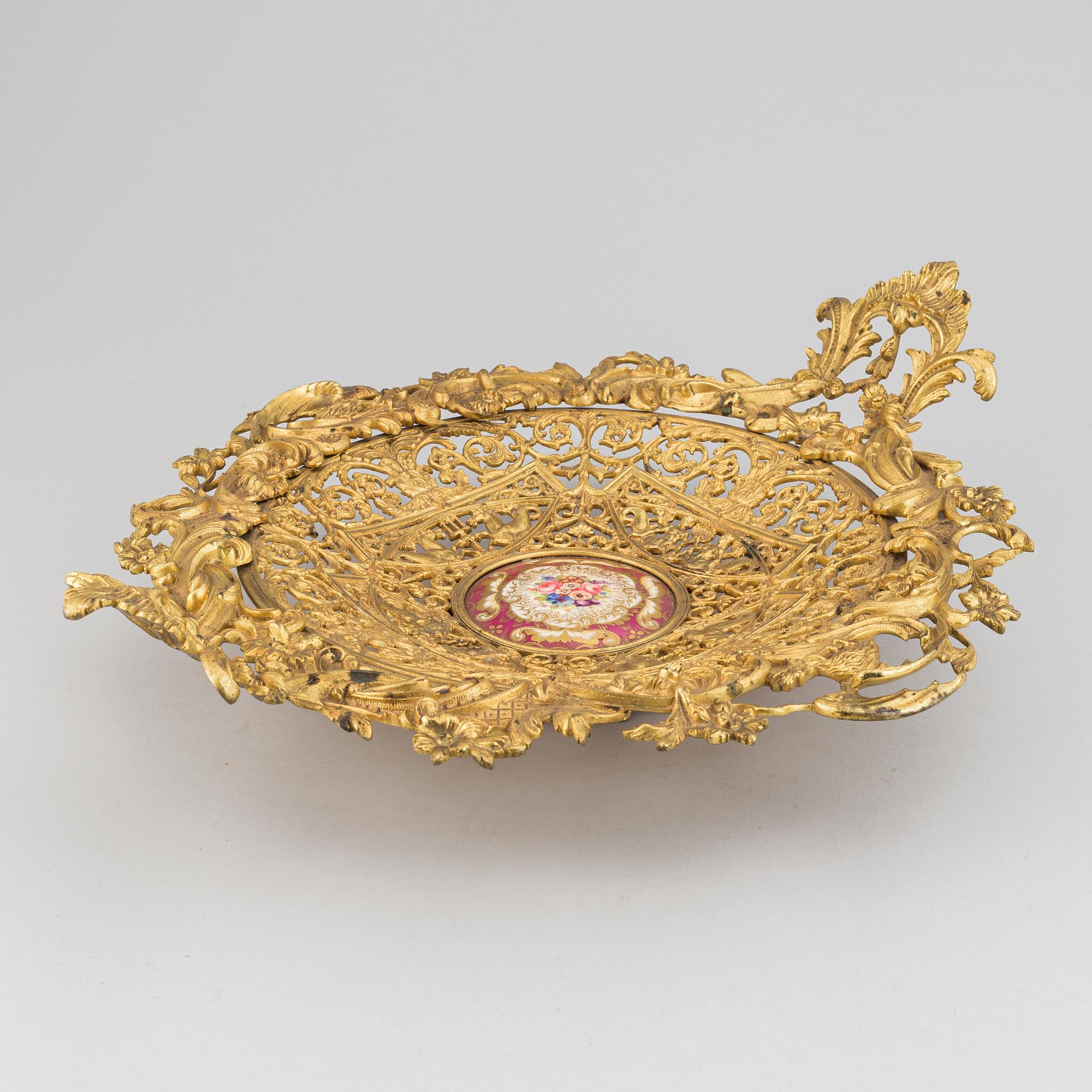 An ormolu and parcel-gilt table centerpiece, late 19th Century.