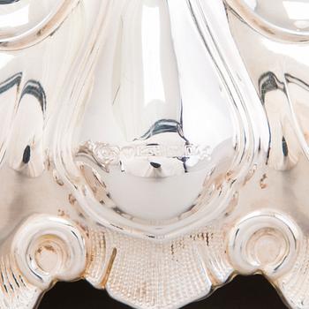 A pair of "Baroque" silver candlesticks by Kultakeskus Oy, Hämeenlinna 1967.