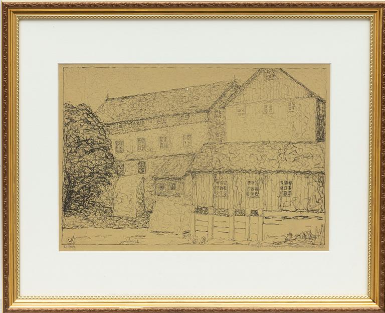Wilhelm Kåge, Winter Landscape and Building.