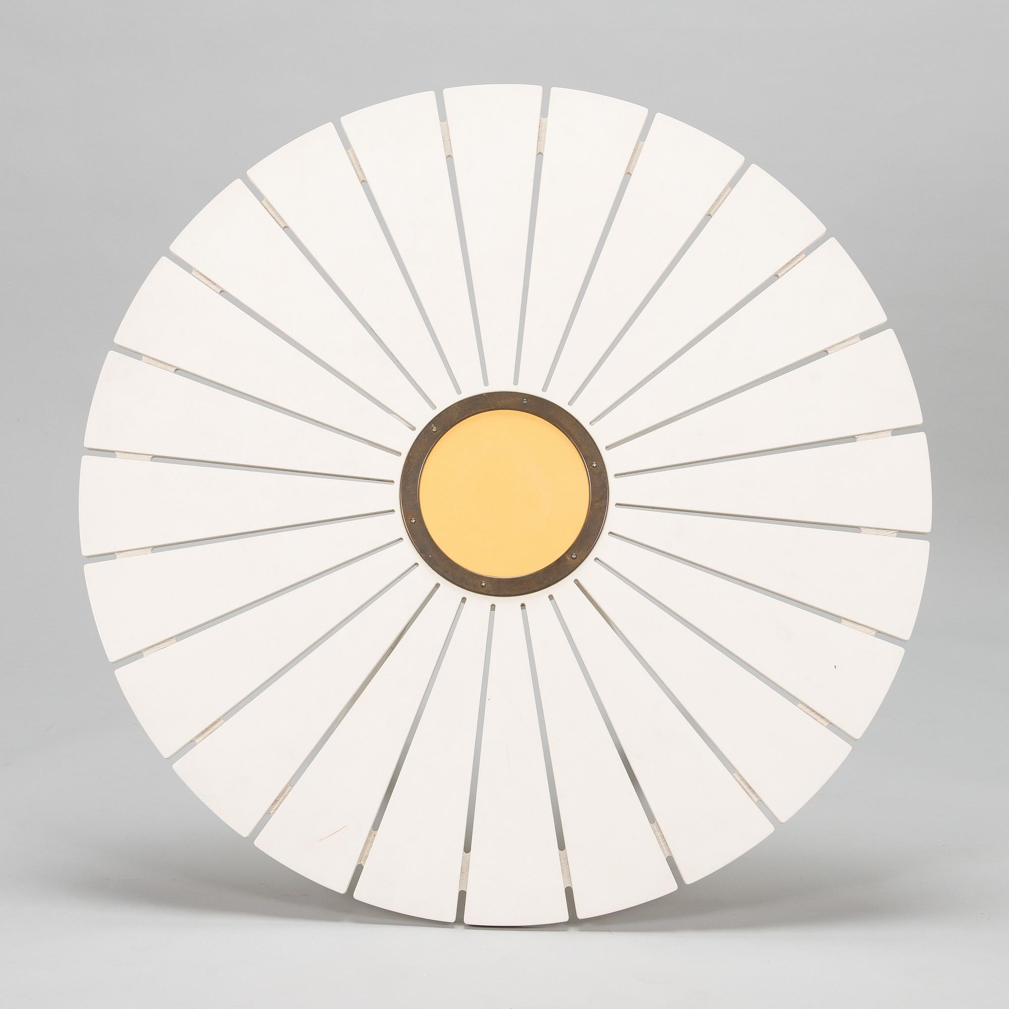 Alvar Aalto and Aino Aalto, a 5-piece 'Aurinko' (Sun-series) garden furniture suite for Artek 2008.