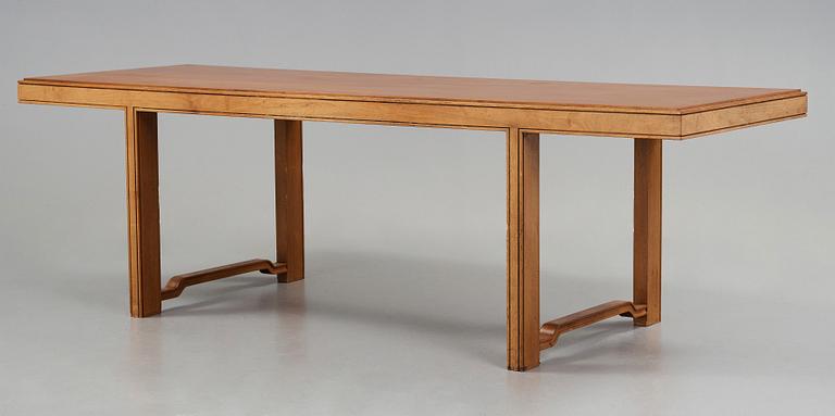 Nils Ahrbom & Helge Zimdahl, a walnut table, Stockholm 1932.