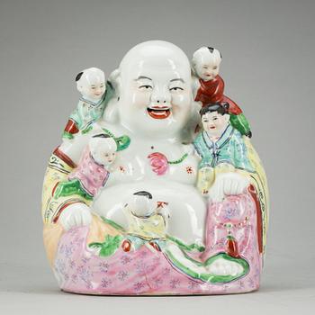 BUDDHA, porslin, Kina, 1900-talets andra hälft.