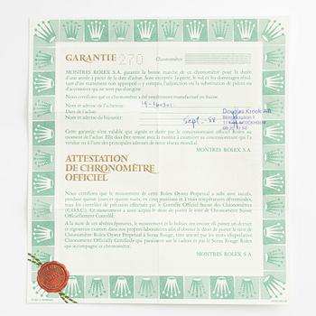 Rolex, Oyster Perpetual, Datejust, "Cream Jubilee Dial", Chronometer, armbandsur, 36 mm.