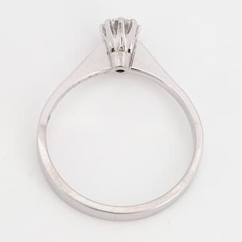 RING, enstensring med briljantslipad diamant 0,26 ct.